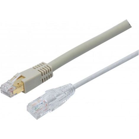 Câble ethernet RJ45 Cat6a non blindé non blindé LSOH ultra fin 2m gris (1/2)