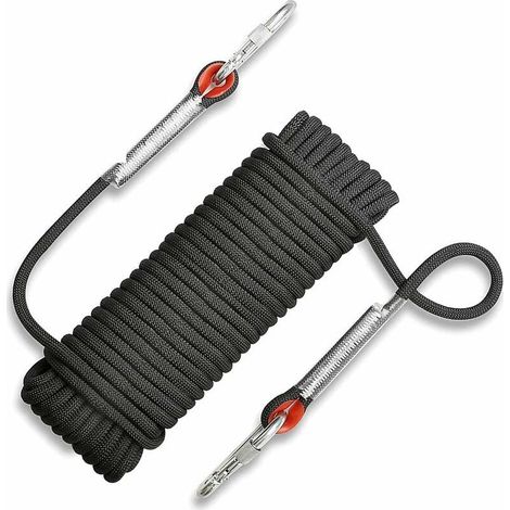 Corde de sécurité pour l'escalade en extérieur de 10 m, corde de secours en montagne résistante à la déchirure, corde de 10 mm de diamètre pour la randonnée (1/5)