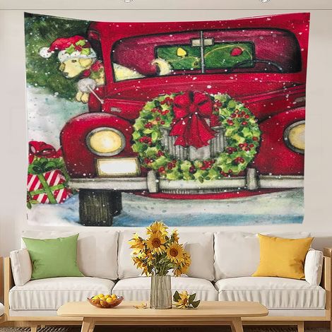 Tapisserie aux couleurs vives pour chambre à coucher, tissu de fond esthétique pour art mural 180x150cm (1/5)