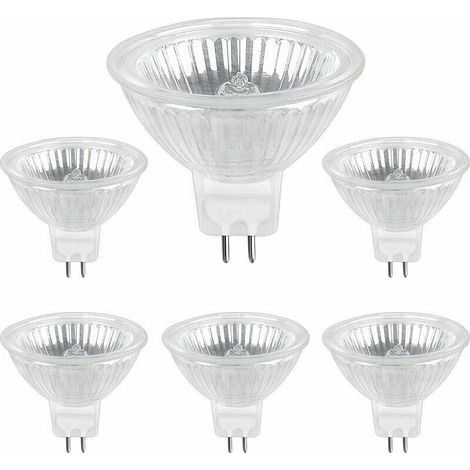 Ampoule Halogene pack de 6 GU5.3 35W 12V, 400lm Blanc Chaud 2700K Dimmable, Ampoule Spot Halogène MR16 (1/5)