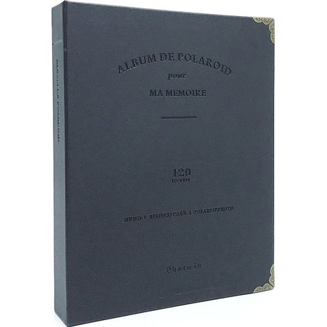 Album Photo DIY à Spirale en Similicuir Noir, Livre Souvenir pour Photos de Famille et Mémoire (1/4)