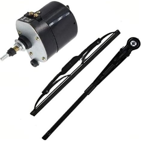 Engine of wiper-Ice, 12V Engine of wiper-ice Universal Engine of Brushes of wiper-Ice 105° with Brushes and Arm for Engine of wiper-Ice of Tractor 01287358 7731000001 0390506510 (1/5)