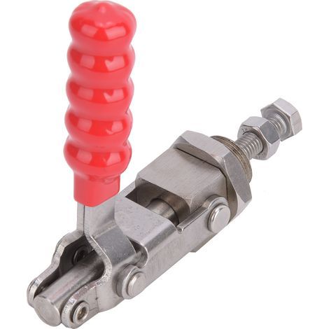 Étau à Bascule Rapide Acier Inoxydable 304 Type Pousser-Tirer Poignée Fixation 136KG GH-36204SS (1/5)
