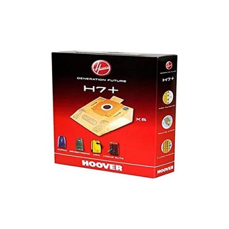 5 bolsas de aspiradora HOOVER Origine H7+ para HOOVER - Sensotronic: Audio 300, Audio 500, S 3718, S 3722 a 3736, S 3806 a 3810 -