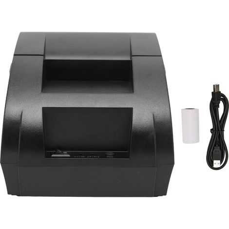 Imprimante thermique 5890K, vitesse d'impression de 90 mm/s, format compact, revêtement TPH, outil d'impression d'étiquettes noires, compatible avec les prises Win 100-240 V UK. (1/5)