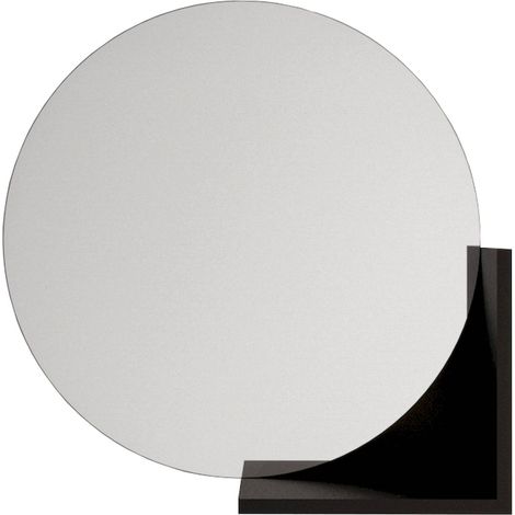Miroir Lucija 61,8 x 12 x 61,8 cm Bois - Noir (1/5)