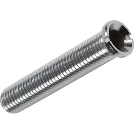 Spülbeckenkorbschraube, Küchenschraube, verlängertes Verriegelungssystem für Edelstahl-Spülbecken, feste Abflüsse M12 x 70 mm (Silber) (1/4)