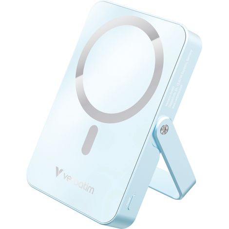 Verbatim Power Bank Magnetico Wireless 10000mAh Blu con Supporto Integrato (1/4)