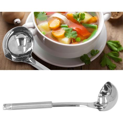 Séparateur d'huile en acier inoxydable 304, louche à soupe, passoire à huile, écumoire, cuillère à soupe filtrante (1/5)
