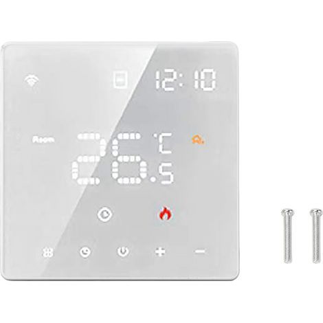 Kleiner Thermostat für Tuya Home, digitaler Temperaturregler, Berührungsschalter 100–250 V AC, Weiß, 3 A, Fußbodenheizung (1/5)