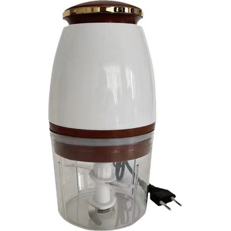 Hachoir à viande manuel blanc pour usage domestique, hachoir de cuisine multifonctionnel, adapté aux milkshakes, aux aliments pour bébés, à la viande et aux légumes. (1/5)