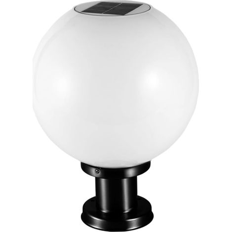 Lampe Solaire Globe Led à Montage Sur Poteau Pour Jardin Extérieur - (1/5)