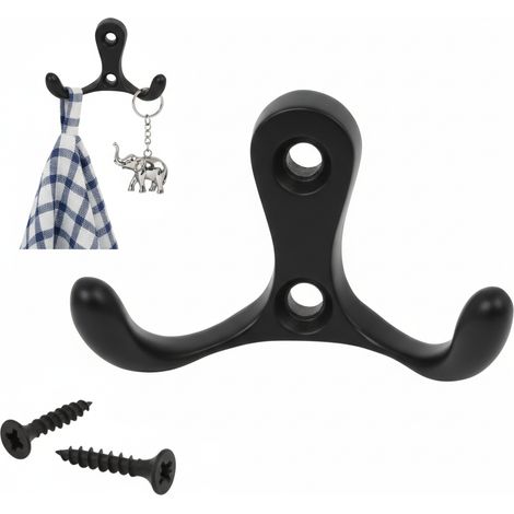 Percha para muebles Noir, negro mate (1/5)