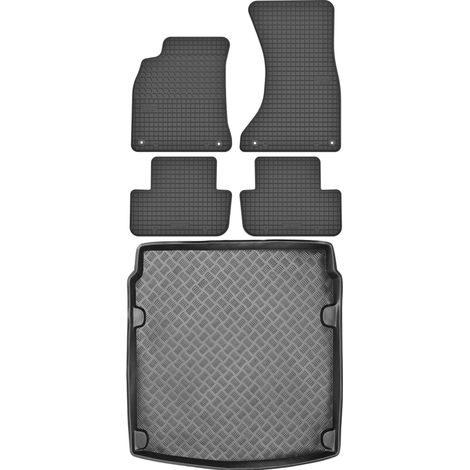 Juego de alfombrillas de goma para coche y maletero para Audi A4 B8 Sedán (2007-2015).