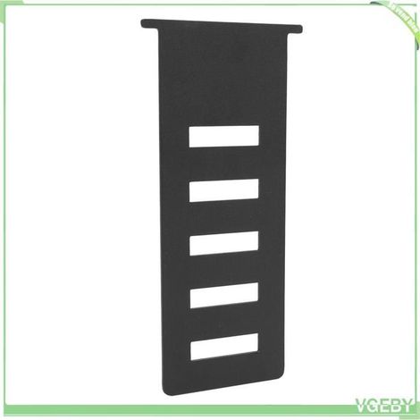 Plaque d'extension de prise d'appareil - FAFEICY - GS450R/GS450K - Acier inoxydable 13x6 cm - Épaisseur 1,5 mm - Noir (1/5)