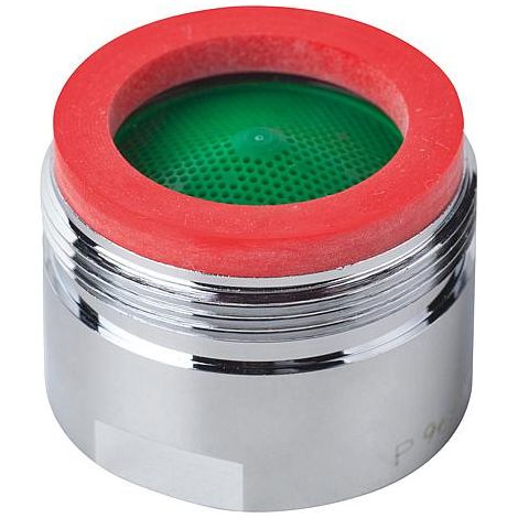 Aérateur pour robinetterie chromé avec marque de controle - M28x1 emballage : 5 pcs (1/2)