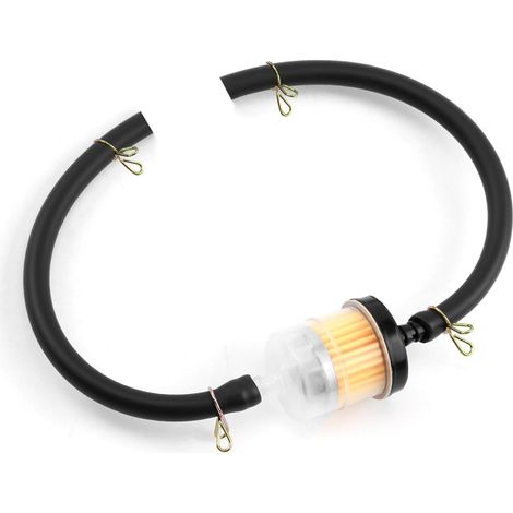Lot de 2 Tuyau de Carburant Kit pour Quad VTT 50CC-150CC Robinet de Carburant Tuyau à Essence Réservoir Moto Crossbike Pocketbike,8 Colliers de Serrage Filtre à Carburant à Essence (1/5)