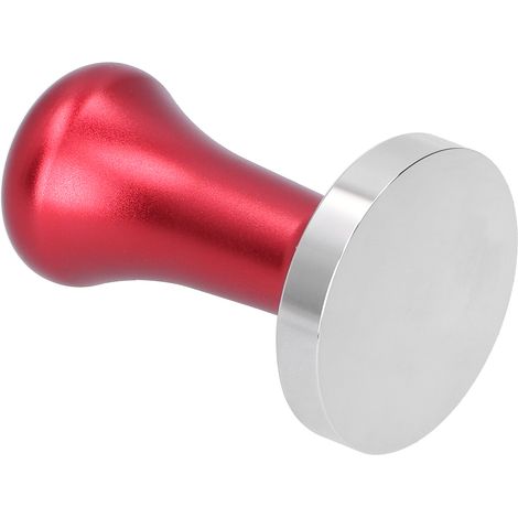 Flacher Kaffeestampfer, manuelle Kaffeepresse, Espressozubereitungszubehör, rotes Küchenutensil (1/5)
