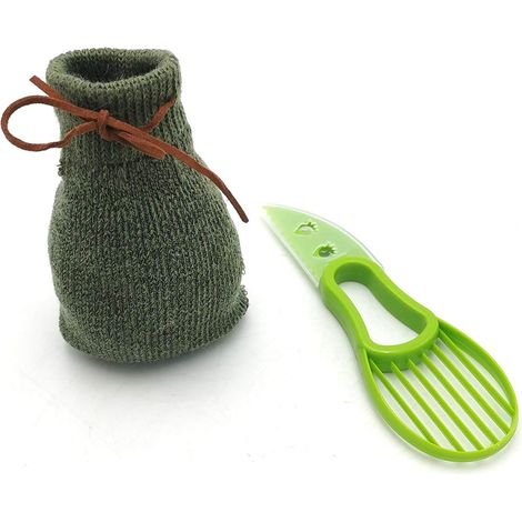 FACILITYS - Cortador/rebanador de aguacate con bolsa de calcetín