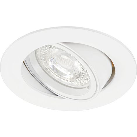SPEED 70 R 12 Encastré GU5,3 rond basculant blanc Lpe non incl. ARIC 4899