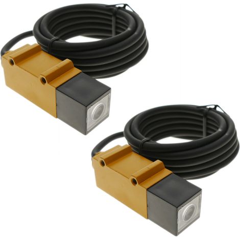 BeMatik - Sensor interruptor célula fotoeléctrica NPN NO+NC 10-30VDC 5m barrera