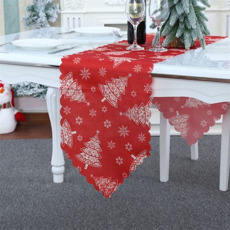 Chemise De Table - 180 X 35 5 Cm - Pour Fêtes De Fin D Année Noël Réveillon - Décoration De Table - 1 Pièce (1/5)