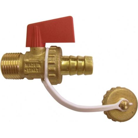 Valvula de vaciado c/portagoma y tapon 1/2 m