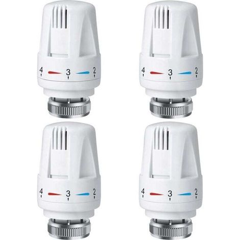 Tête thermostatique de radiateur PCS, tête de thermostat de radiateur TRV M30 x 1,5, vanne thermostatique de radiateur, vannes de radiateur de radiateur pour système de chauffage pour la maison (1/4)