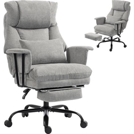 Big and Tall Office Chair, 180 kg, 79 x 74 x 118 cm, Grey (1/5)