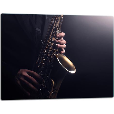 Planche à découper en verre 52x40 musicien (1/5)