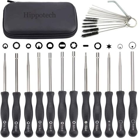 Hippotech Lot de 12 Outils de réglage de carburateur avec Tournevis acircle pour Petit Moteur 2 Temps pour Husqvarna pour STHIL pour débroussailleuse Echo tronçonneuse (1/4)