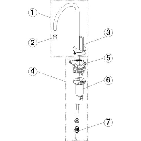 DORNBRACHT 17872875-93 DISTRIBUTEUR D'EAU FROIDE TARA ULTRA