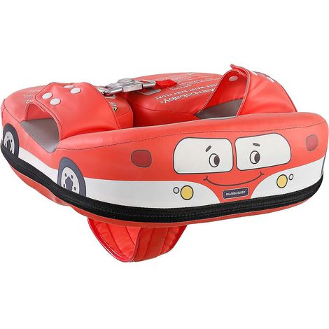 Mambobaby Niedlicher Babyschwimmring, nicht aufblasbar, weich, wasserdicht, hautfreundlich, Schwimmorange