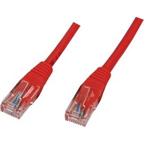 Cordon RJ45 CAT. 5e UTP 0,3m Rouge