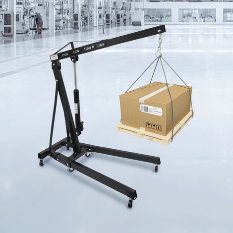 Palans moteur pliable 2 tonnes pour atelier noir durable (1/5)