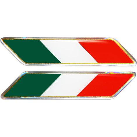 3D Sticker Bandiera Italia Inclinata