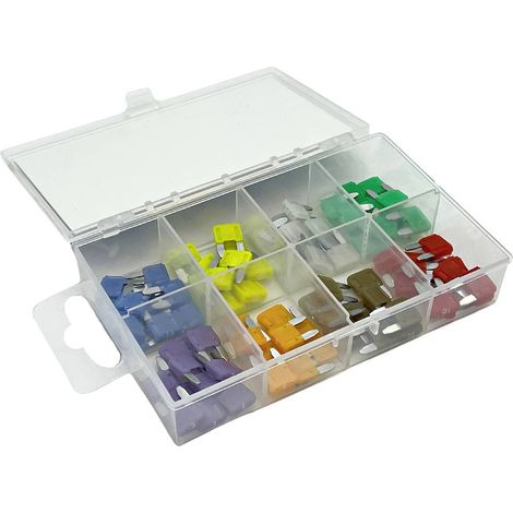 ESKA 341.750 Mini fusibile piatto per auto 2 A, 4 A, 5 A, 7.5 A, 10 A, 15 A, 20 A, 25 A, 30 A Violetto, Arancione, (1/2)
