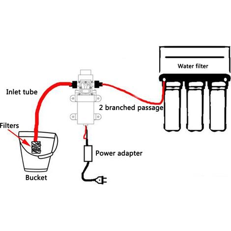 12V 70W DC Pompe à Eau Diaphragme Haute Pression Membrane Amorcage 6L/Min Bateau NF Fantablau