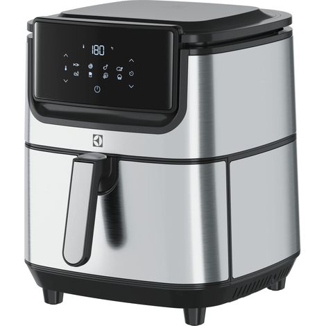 Electrolux E6Af1-6St Explore 6 Friggitrice Ad Aria, 8 Programmi Di Cucina Preimpostati Per Cucina Sana, Potenza 1800W, Argento Nero, 43 x 42.5 x 42.5 cm 7.3 Kg (1/5)