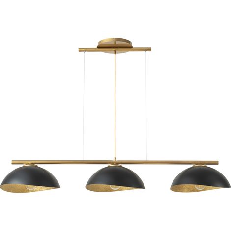 Suspension déco triple dorée/noire Solar 3xE27 Sigma Lighting (1/4)