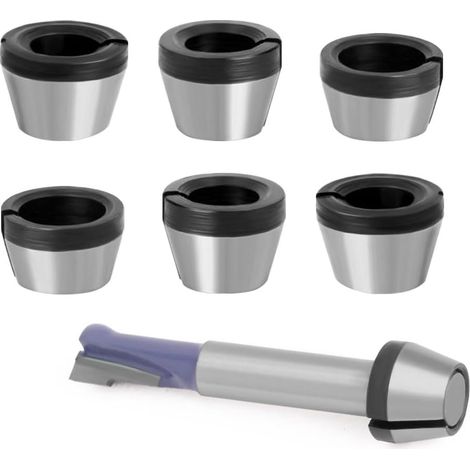Lot de 6 Pinces de Serrage pour Défonceuse, 6mm 6,35mm 8mm (1/5)