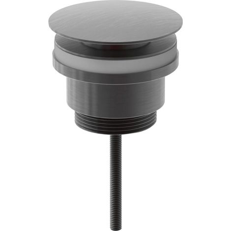 Orbit Universal Push Button Basin Waste Slotted/Un-Slotted - Gunmetal
