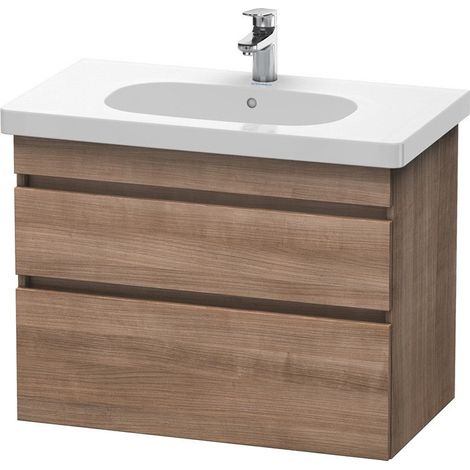 Mueble de pared Duravit DuraStyle 6484, 2 cajones, 800mm, para el código D., Color (frente/cuerpo): Cerezo del Tesino - DS648407373