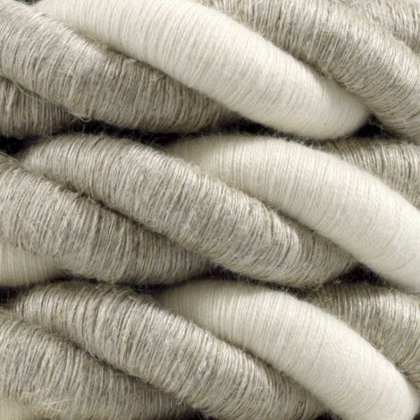 Creative-Cables Cordon 2XL Ø24 mm 3x0,75 mm² (1 m, Gris/Blanc CLS31) (1/4)