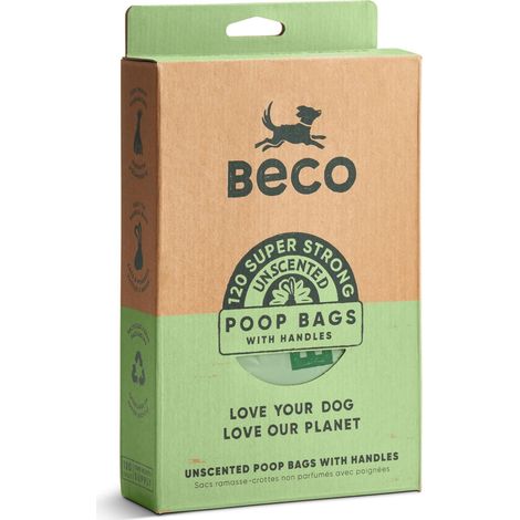 Beco Degradable Poop Bags with Handles Unscented 120 264856