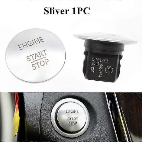 Interruptor de encendido sin llave para motor, botón de arranque/parada W205 W212 W164 W166 W221 2215450714 (1/5)