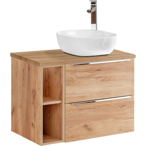 Mobile bagno con lavabo April marrone 80cm (1/5)