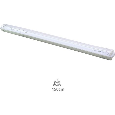 Pantalla estanca para 2 tubos LED T8 150cm (1/5)