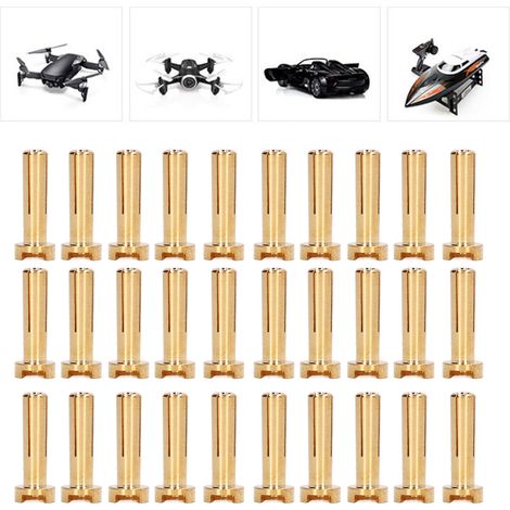 Fiche accessoire pour batterie industrielle de 4 mm, coque rigide, vendue par paquets de 30 (1/5)