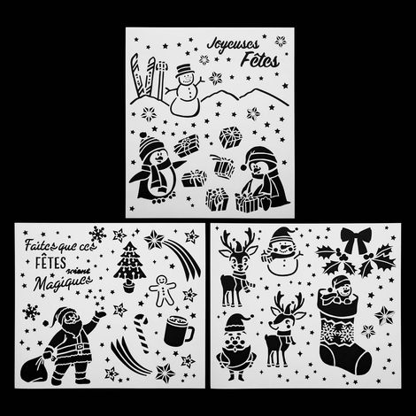 Plantilla navideña X 3 42 X 37 cm - Feeric lights & christmas